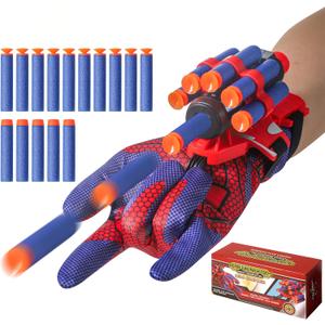 Shooting Toys, Children's Role-Playing launchers with Gloves, Wrist Firing Toy, Foam Blasters,Children's Dress up Toys for 6+Years Old