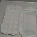 Egg Holder for Fridge, Egg Organizer for Refrigerator, Portable Egg Tray with Lid, Stackable Egg Storage with Safety Buckle (1)