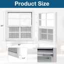Yuzzy Shed Windows 2 Pack, Chicken Coop Windows 24" x 24" with Tempered Glass and Fiberglass Screen, Flush Mounted Small Window for Shed, Barns, Playhouse, Household, Garage (White)