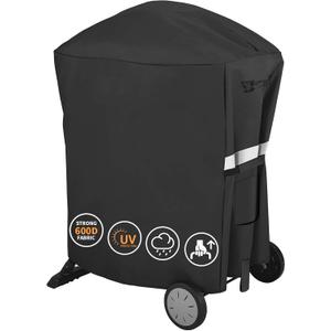 Grisun 7113 Grill Cover for Weber Q100 Q120 Q1000 Q1200 Q200 Q220 Q2000 Q2200 Q2400 Series Gas Grills, 600D, Waterproof, Anti-Fade Heavy Duty Grill Cover for Weber Q Series, 
35''x 32'' x 17.5''