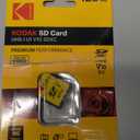 Kodak SDXC Card 128GB UHS-I U1 V10 Premium, up to 85MB/s Read Speed, for Full HD Video and High-Resolution Pictures, Compatible with SDXC Standard - EKMSD128GXC10K
