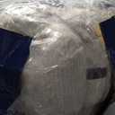 MAXYOYO Giant Bean Bag Chair with Ottoman, Pumpkin-Shaped Bean Bag Sofa with Footstool, Oversized Boneless Couch Chair in a Box, Comfy and Lazy Lounge for Dorm, Living Room, Bedroom, Beige