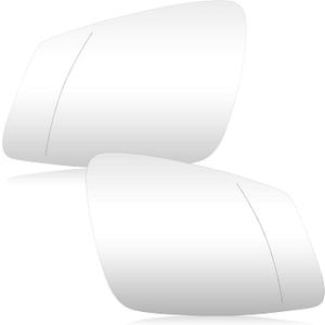 Passenger Left+Right Side Mirror Glass Replacement Compatible with BMW M2-M7 Series, F20 F22 F30 F32 F34 F36 F80 Models 435i 535i 550i Rearview Heated Mirror Glass Only for 2-PIN