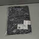 Amazon Essentials Women's Long-Sleeve Open-Front Long Cardigan (Black White Horizontal Stripe)