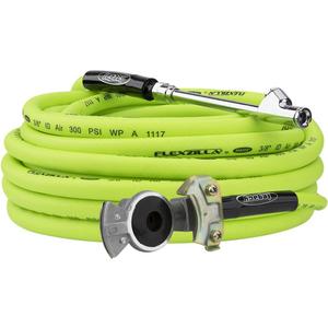 Flexzilla Truck Tire Inflator Kit with 3/8 in. x 50 ft. Hose, Heavy Duty, Lightweight, Hybrid, ZillaGreen - HGH2-FZ