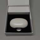 Ultra Open Ear Earbuds - Ergonomic Clip-On Earbuds, Bone Conduction Over-The-Ear Headphones with Waterproof Design and Secure Fit for Small Ears, Crystal Silver