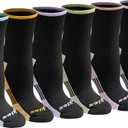 Dickies Women's Dri-tech Advanced Moisture Wicking Mid-crew Socks, 6 Pairs 