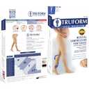 Truform 20-30 mmHg Maternity Compression Pantyhose, Tummy Support for Pregnant Bumps, Black, X-Tall
