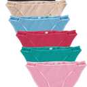 Jo & Bette String Bikini Underwear for Women - Bikini Panties - Cotton Underwear Tango Hipster Soft Sexy 6 Pack S