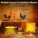 Brooder Plate for Chicks, 50-158F Brooder & Chicken Heater for Coop with Smart Thermostat, UL certified Radiant Chick Heat Plate for Poultry, 5-Height & 360 Adjustable Angle, Winter Heating