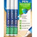 Grout Pen White Tile Grout Paint: Waterproof Grout Paint Pen, Whitener and Grout Sealer Marker for Cleaner Looking Grout Lines - White, Narrow 5mm Tip (7mL) - 3 Pack