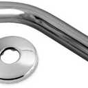 Westbrass D301-1-05 1/2" IPS x 8" Wall Mount Shower Arm with Sure Grip Flange, Polished Nickel