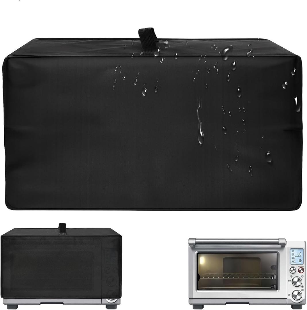 Heavy Duty Oven Cover for Breville BOV845BSS/BOV860BSS Smart Oven Pro, 15.56"D x 18.52"W x 10.64"H, 600D Heat-Resistant Oxford w/Aluminum Foil, Waterproof Oil-Proof Countertop Oven Protector