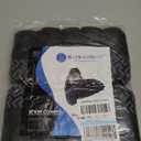 squish Shoe Covers Disposable Non Slip, 100 Pack(50 pairs) Thick Extra Disposable Boot Covers Slip Proof Shoe Cover for Indoors Outdoors Recyclable Durable Protector Covers Fits Virtually Most Shoes (Black)