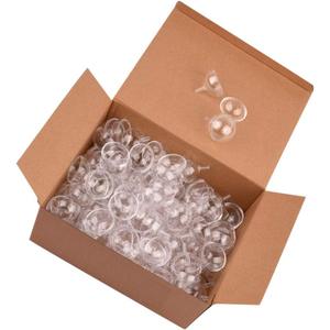 Dessert Cups Chocolate Holder Case 50pcs Chocolate Truffle Wrapping Cup Plastic Transparent Round Chocolate Candy Box Small Muffin Holder Gift Wrapping Paper