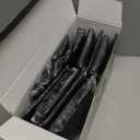 Kochorie 360 Pieces Black Plastic Cutlery Set Disposable Plastic Utensils Heavy Duty Flatware Set Includes 120 Knives 120 Forks 120 Spoons for Party Birthday