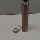 Vesici 1 Pack Slim Water Bottle 8.8 oz Small Stainless Steel Purse Compact Insulated Water Bottles Camping Travel Backpack Pocket Flask for Car Cold Coffee Tea (Rose Gold)