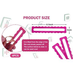 4PCS Mahjong 2025 Cards-Large Size Official Rule and 4Pcs Mahjong Card Line Reader