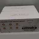 Asyko Caged Ceiling Fan with Light - Bladeless Black Ceiling Fans with Remote, Reversible and Dimmable, Low Profile Flush Mount Ceiling Fan with 6-Speed, Enclosed Led Fan Light for Bedroom