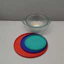 Pyrex Sculpted (3-Pack) Glass Mixing Bowls Set With Plastic Lids For Prepping, Baking and Cooking, Preheated Oven, Dishwasher, Freezer, and Microwave Safe