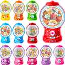 48 Pack Valentine's Day Cards for Kids Valentines Bubble Gum Machine Candy Cards Set with Plastic Dome DIY Valentine Exchange Gifts for Boys Girls Toddler School Classrooms Rewards Party Favors