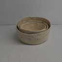 Baskets, Set of 3 for Home, Office, Dorm Room, Living Room, Bedroom, Bathroom, Nursery Storage and Organization (14x13x5in/11x11x5in/10x10x5in)