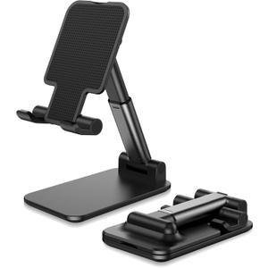 Yoozon   Cell Phone Stand for Desk, Adjustable Foldable Phone Holder, Portable Cellphone Stands for All Smart Phones for Switch, Office Desk Accessories