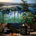 Deep Forest Gentle Scented Candles Set with Healing Crystals for Home Scented,Made of Plant Soy Wax 7oz,Relieve Stress,Balance Energy,Promote Love and Friendship,Attract Wealth