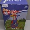 Liberry Toddler Golf Set with Putting Mat for 2 3 4 Years Old Boys Girls, Upgraded Kids Golf Cart with Unique Shoulder Strap Design, Indoor and Outdoor Golf Toys Gifts