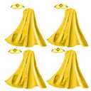 iROLEWIN Superhero Capes for Adults Masks 4 Pack Bulk Group Super-Hero Costumes Women Men Office Team Building Spirit Charity