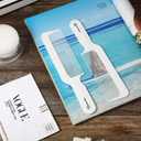 Boao 3 Pieces Barber Combs Flat Top Clipper Combs Hair Cutting for Flat Top and Clipper Cuts(White)