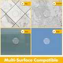 2 x Door Stoppers for Wall  Self Adhesive Door Knob Wall Protector, Door Slam Stopper, Door Handle Bumper Guard (Clear, Small -1.6" (6 Pack))