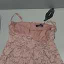 Atnlewhi Womens Spaghetti Strap V Neck Sleeveless A Line Lace Dresses for Evening Cocktail Formal Wedding Guest Size Medium 