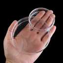 10 PCS Plastic Petri Dishes with Lid, Plastic Lab Petri Plate Dish for Lab Analysis Lab School Supplies 90x15mm 55x15mm(90mm)