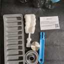 Zukro 18 oz Glass Water Bottles with Lids, 6 Pack Leak Proof Juice Bottles With Stainless Steel Cap for Juicing, Smoothie, Homemade Beverages Container, Reusable Drinking Jar with Grip Band, BPA Free