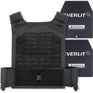 EVERLIT Adjustable Weighted Vest, Weight Included, for Body Weight Training Fitness Workout Running for Men Women (Black, 18 Lbs)