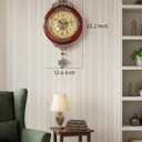 Vintage Wall Clocks For Living Room Battery Operated Silent Wood Wall Clock, Single sided13