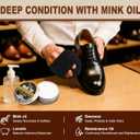 Leather Boot Care Kit, Mink Oil & Saddle Soap for Leather Cleaning & Leather Boots, 6-in-1 Leather Shoe Care Kit