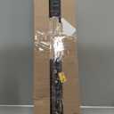 AOSKY Cordless Zebra Blinds for Windows Pull Down Roller Window Shades Dual Layer Light Filtering Privacy for Day and Night, Free-Stop Door Shades for Home Easy to Install (32" W X 72" H, Black)