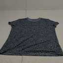Womens Casual Polka Dot Tops Crewneck Short Sleeve T Shirts Fashion 2025 Spring Summer Loose Fit Shirts Tees M