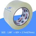 P PERFECTAPE Heavy Duty Packing Tape 6 Rolls, Total 360Y, Clear, 2.7 mil, 1.88 inch x 60 Yards, Ultra Strong, Refill for Packaging and Shipping