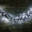 400 LED String Lights Cluster Lights - 19.56ft Cool White Outdoor Waterproof Lights, Plug in Indoor String Lights with 8 Modes & Timer Memory, Twinkle String Lights for Xmas, Christmas Tree, UL Listed