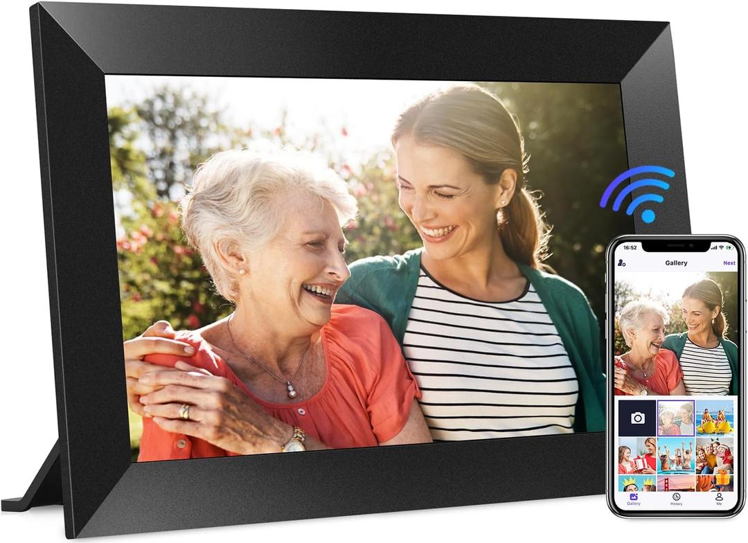 Uhale Digital Picture Frame WiFi 10.1 Inch with 32GB Storage, Electronic Photo Frames 1280 x 800 HD IPS Touch Screen, Auto Rotate, Slideshow, Instantly Share Photos and Videos from Anywhere