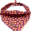 Lionet Paws Halloween Dog Bandana for Small Medium Large Dogs, Cat Dogs Kerchief Triangle Bibs Scarf Pumpkin for Girl or Boy (Small (Pack of 1))