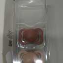 BIBS Pacifiers - Supreme Collection | Symmetrical Nipple | Silicone | Made in Denmark | Set of 2 Woodchuck/Blush Color Premium Soothers | Size 0-6 Months