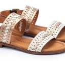 Sugar Sandal White/GoldMulti WYZ, Size 1 