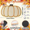 Dunzy Pumpkin Doormat Welcome Floor Mat Fall Outdoor Rugs Decorative Thanksgiving Day Non Slip Doormat for Front Decor Home Entrance Indoor Outdoor, 16 x 26 Inch