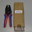 HKS Crimping Tool for Insulated Flag Terminals - Ratcheting Wire Crimpers - AWG 22-14 (0.5-2.5mm) - Ratchet Terminal Crimper - Electrical Crimping Tool