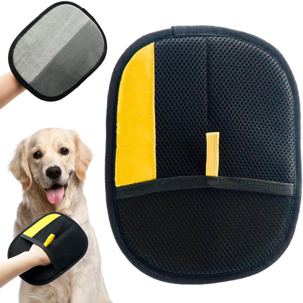 Pet Hair Removal Gloves, Electrostatic Pet Hair Remover, Washable Dog Cat Grooming Glove for Pets, Reusable Dogs Cats Hair Gloves for Bed Sheets Couch Clothes Carpet Car Seat