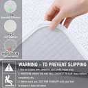 Arotive Bathroom Rugs 34" x 21", Ultra Soft Absorbent Chenille Bath Rugs, Non-Slip Rubber Backing, Machine Washable Bath Mats for Bathroom Floor, Tub and Shower, Home Decor Accessories, White